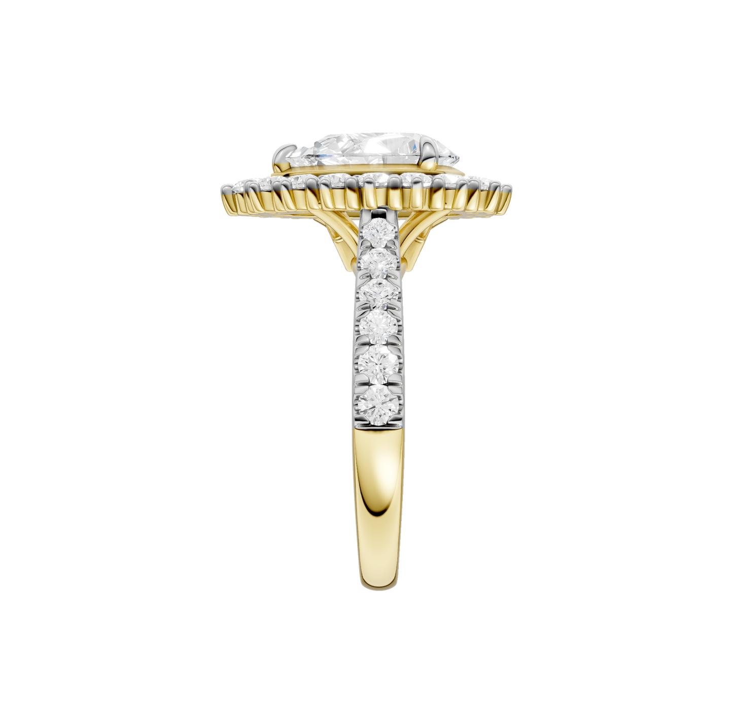 2.50ct Pear Certified Lab Diamond Ring