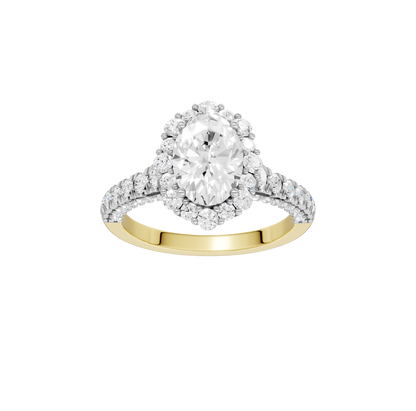 2.25ct Oval Certified Lab Diamond Ring