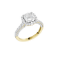 2.25ct Asscher Certified Lab Diamond Ring