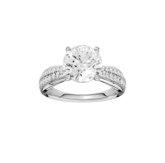 3.33ct Round Certified Lab Diamond Ring