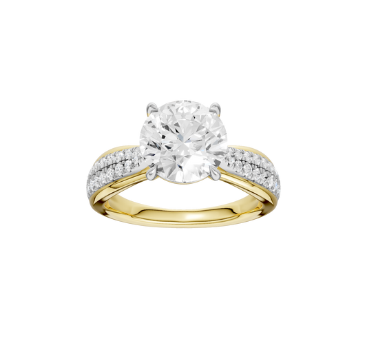 3.33ct Round Certified Lab Diamond Ring