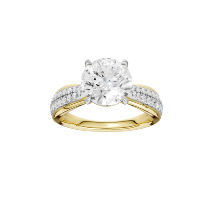 3.33ct Round Certified Lab Diamond Ring