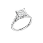 3.33ct Princess Certified Lab Diamond Ring