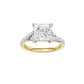 3.33ct Princess Certified Lab Diamond Ring