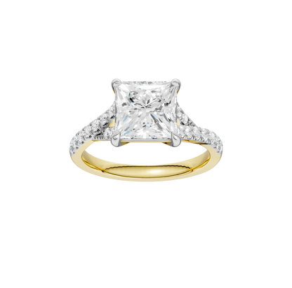 3.33ct Princess Certified Lab Diamond Ring