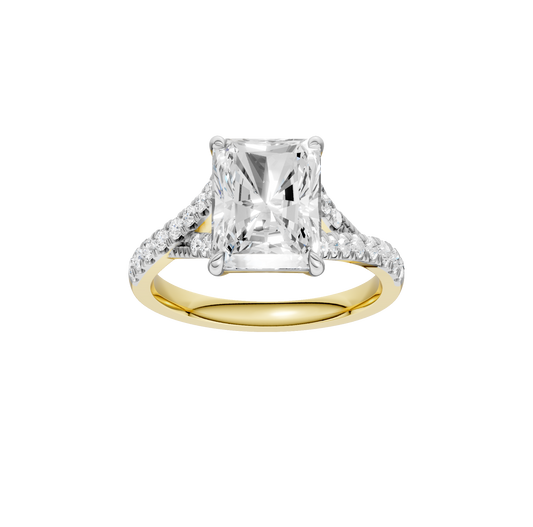 3.33ct Radiant Certified Lab Diamond Ring