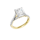3.33ct Radiant Certified Lab Diamond Ring