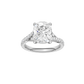 3.33ct Elongated Cushion Certified Lab Diamond Ring