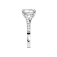 3.33ct Elongated Cushion Certified Lab Diamond Ring