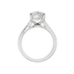 3.33ct Elongated Cushion Certified Lab Diamond Ring