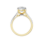 3.33ct Elongated Cushion Certified Lab Diamond Ring