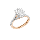 3.33ct Oval Certified Lab Diamond Ring