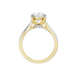 3.33ct Oval Certified Lab Diamond Ring