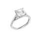3.33ct Asscher Certified Lab Diamond Ring