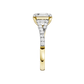 3.33ct Asscher Certified Lab Diamond Ring