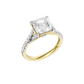 3.33ct Asscher Certified Lab Diamond Ring