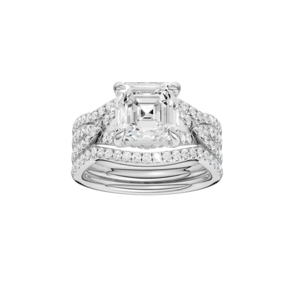 3.62ct Asscher Certified Lab Diamond Ring
