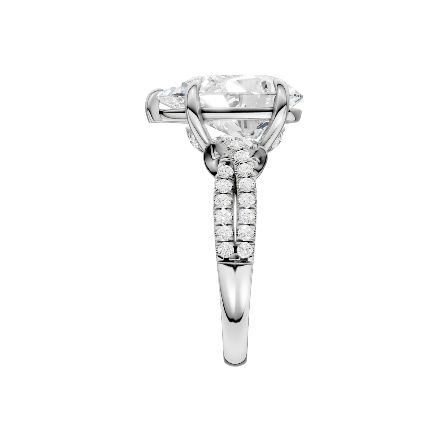 4.33ct Pear Certified Lab Diamond Ring
