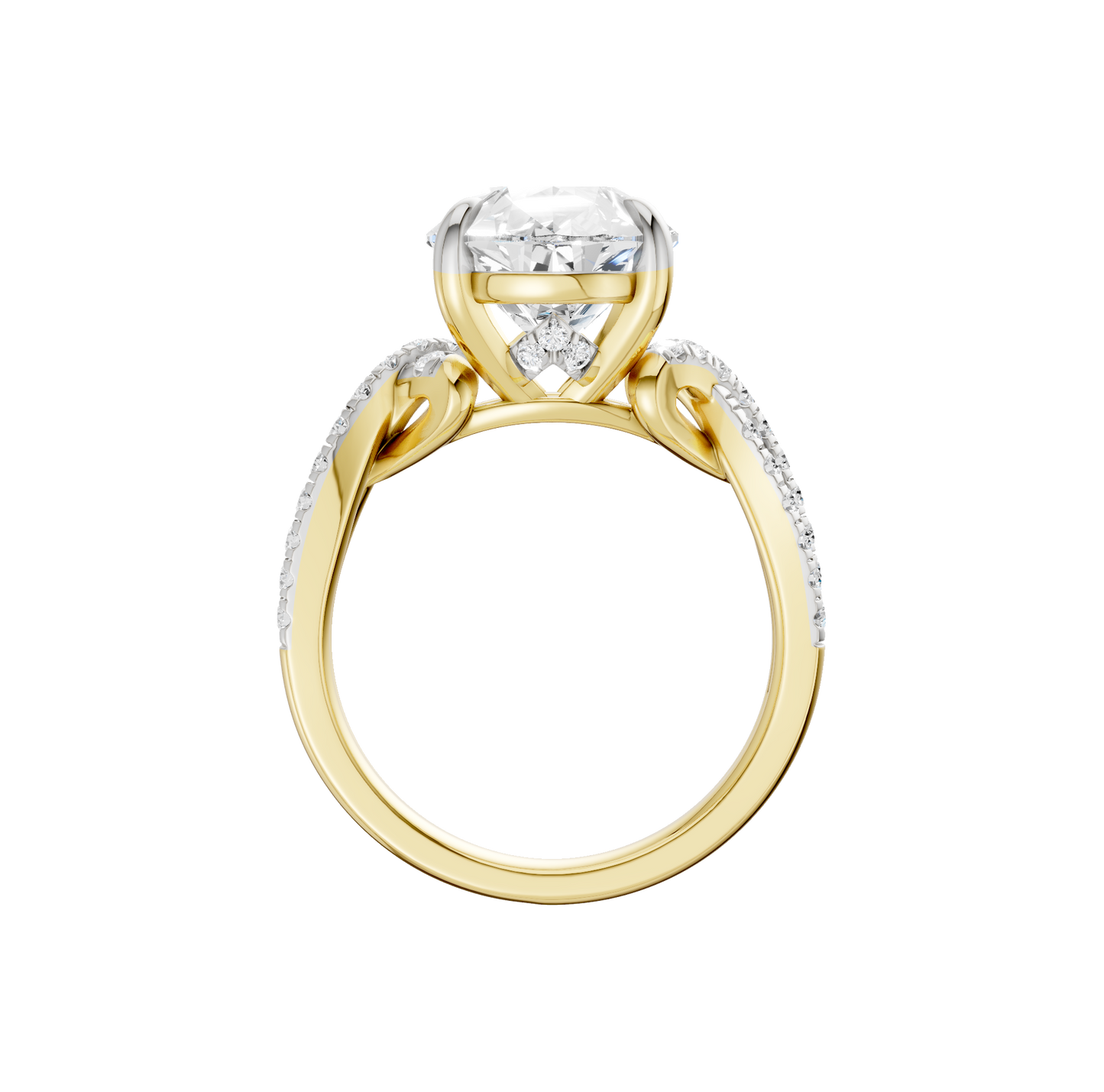 4.33ct Pear Certified Lab Diamond Ring