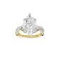 4.33ct Pear Certified Lab Diamond Ring