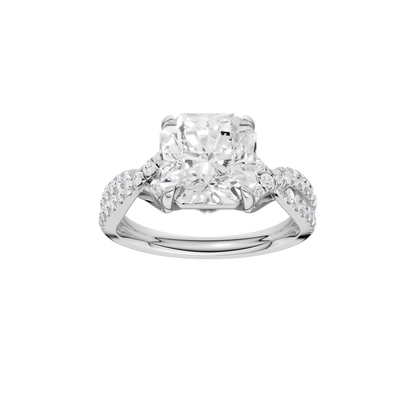 4.33ct Asscher Certified Lab Diamond Ring