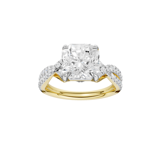 4.33ct Asscher Certified Lab Diamond Ring