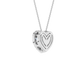 1.16ct Heart Certified Single Halo Lab Diamond Pendant