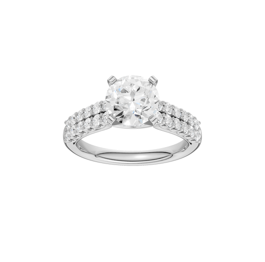 2.50ct Round Certified Solitaire Lab Diamond Ring