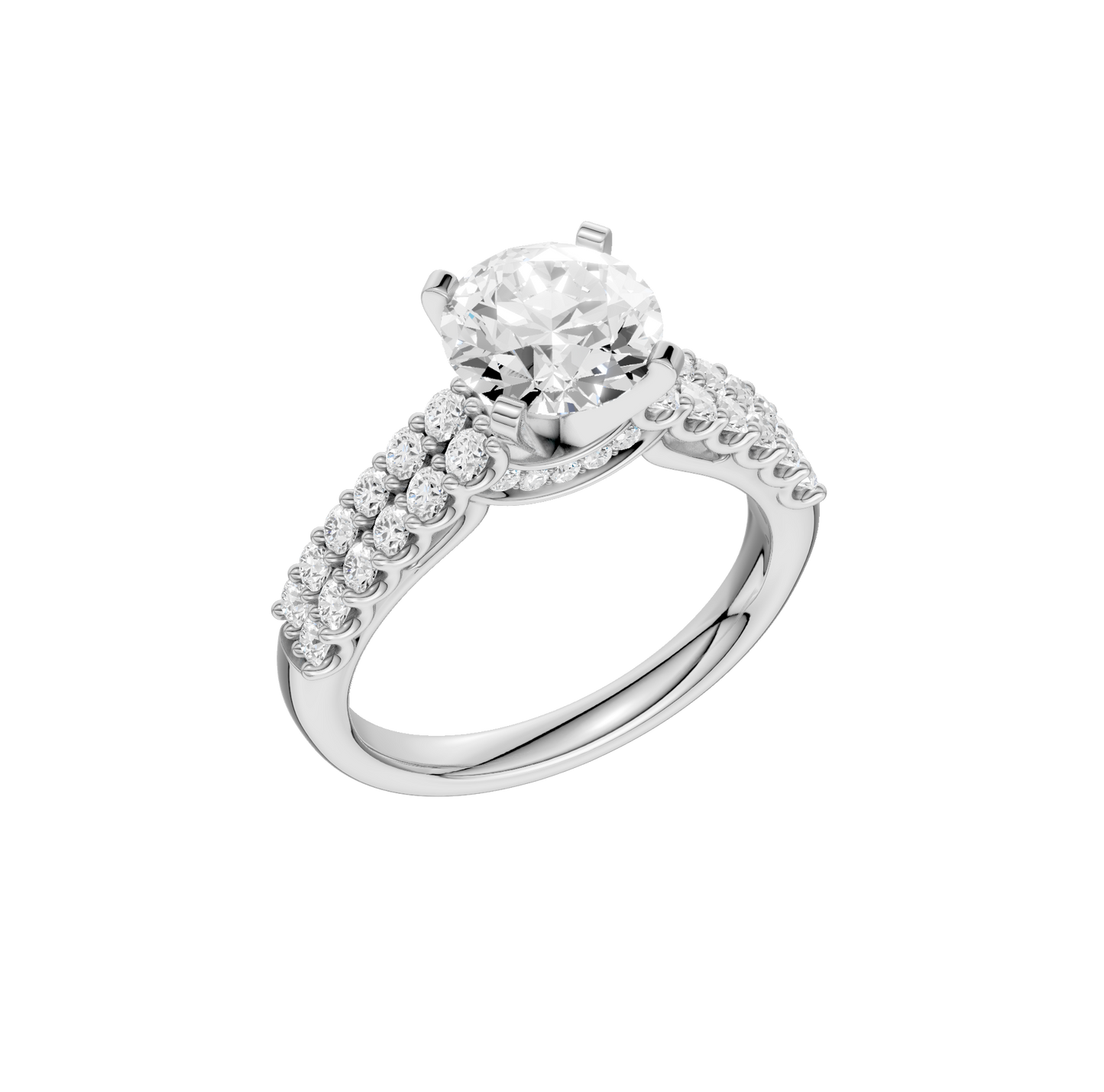 2.50ct Round Certified Solitaire Lab Diamond Ring