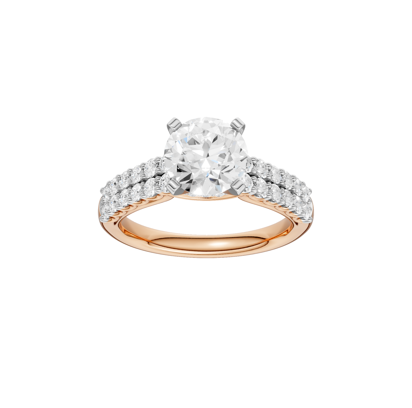 2.50ct Round Certified Solitaire Lab Diamond Ring