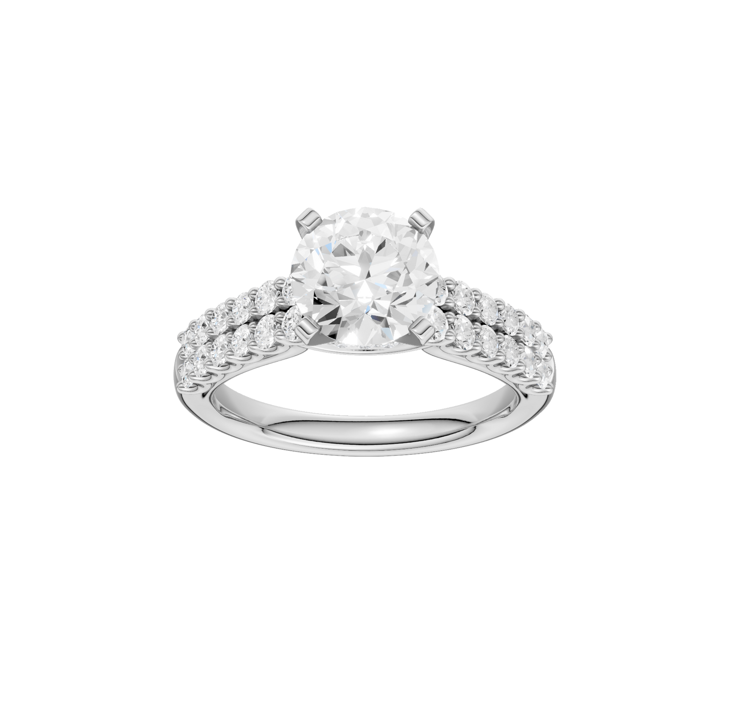 2.50ct Round Certified Solitaire Lab Diamond Ring