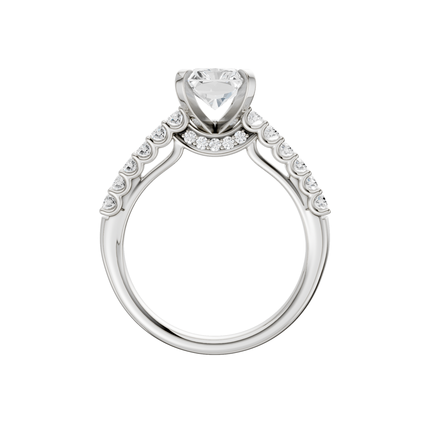 2.50ct Radiant Certified Solitaire Lab Diamond Ring