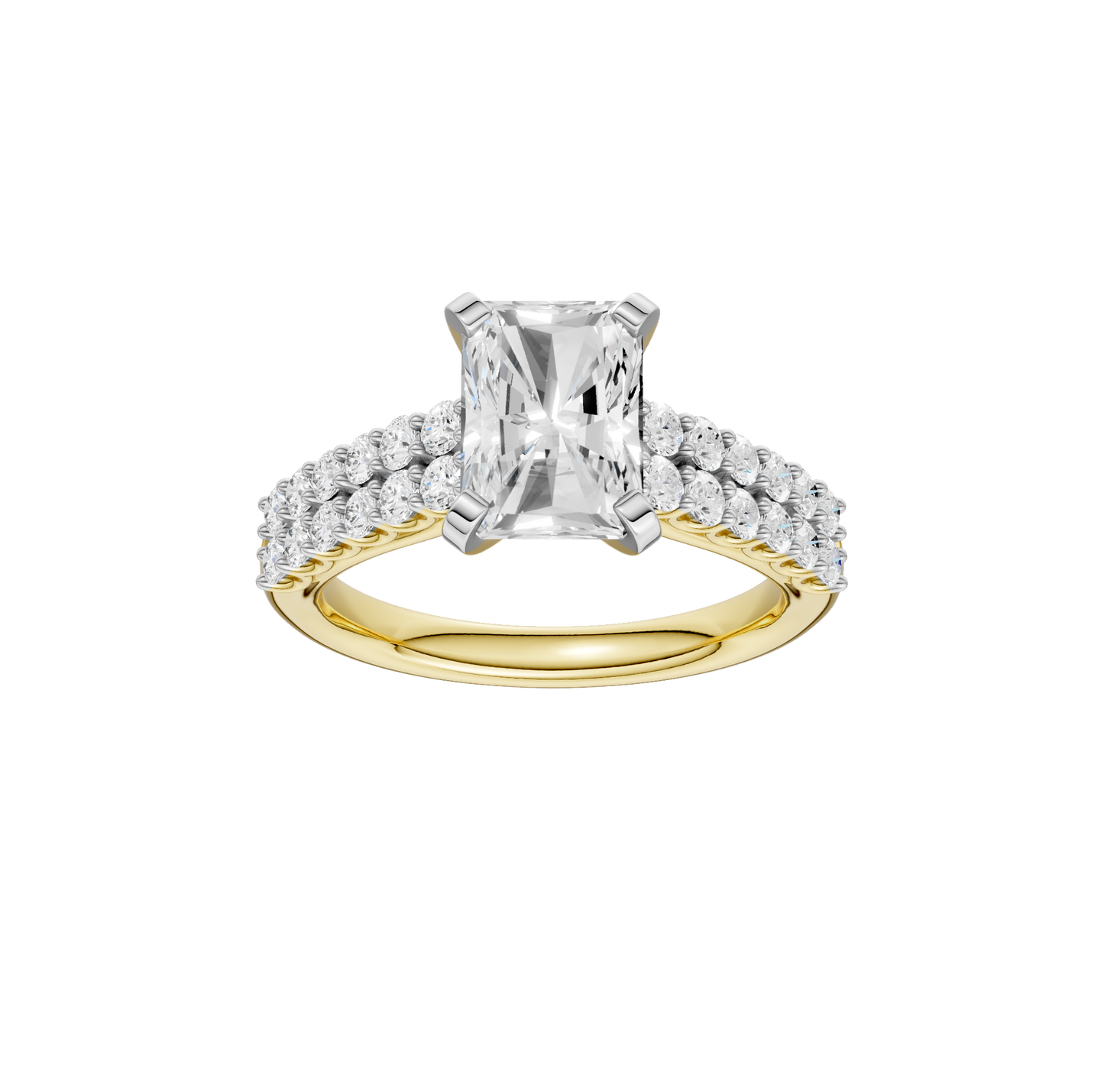 2.50ct Radiant Certified Solitaire Lab Diamond Ring