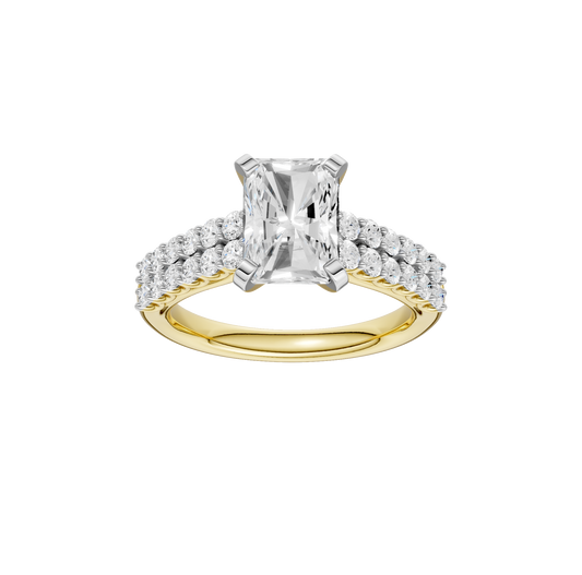 2.50ct Radiant Certified Solitaire Lab Diamond Ring