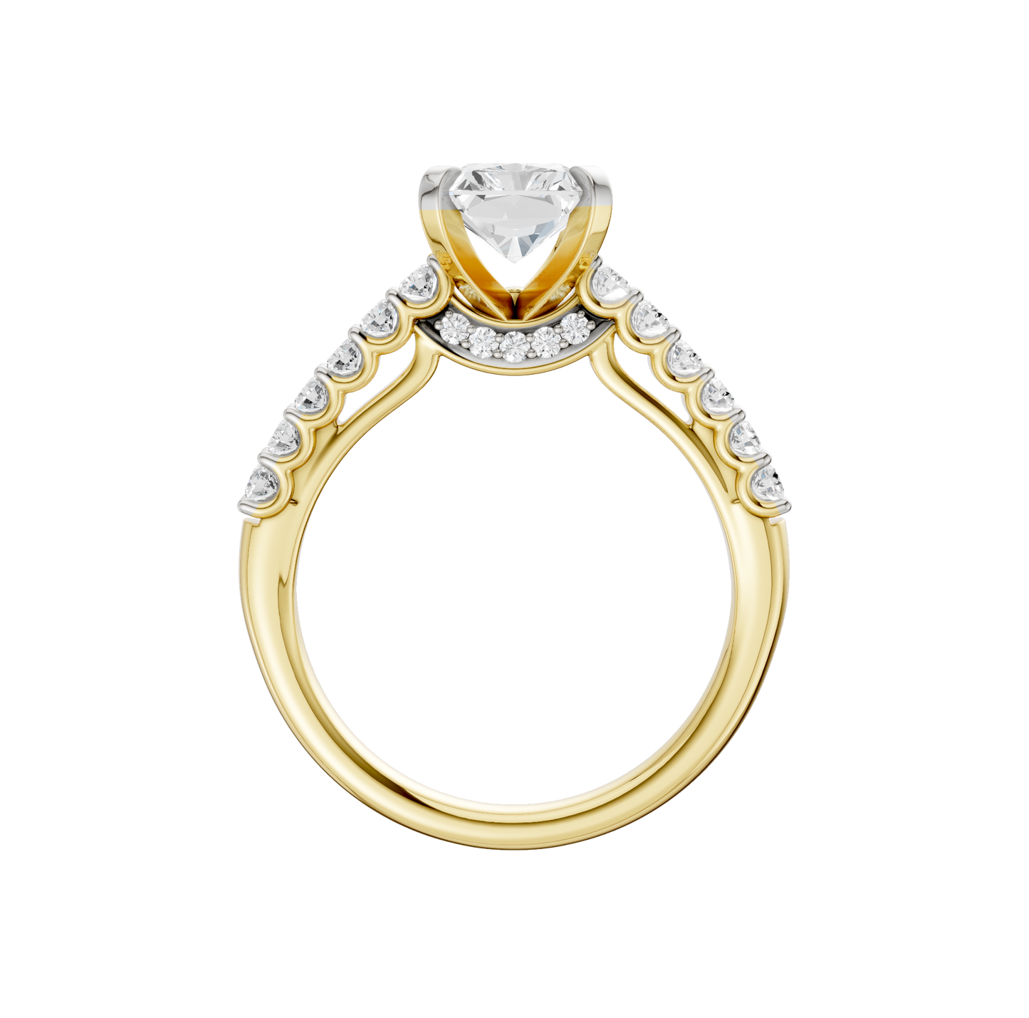 2.50ct Radiant Certified Solitaire Lab Diamond Ring