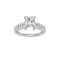2.50ct Radiant Certified Solitaire Lab Diamond Ring