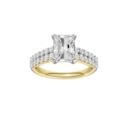 2.50ct Radiant Certified Solitaire Lab Diamond Ring