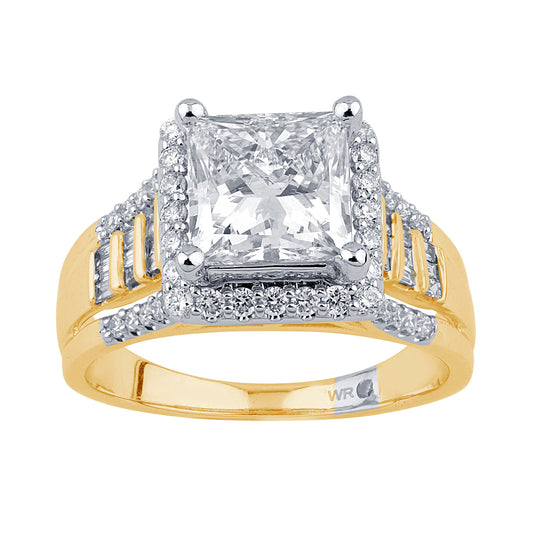 Yellow + White Gold - Lab Grown Ring