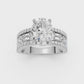 4.00ct Oval Certified Lab Diamond Ring