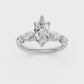 2.10ct Marquise Certified Lab Diamond Ring
