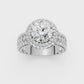 3.50ct Round Certified Lab Diamond Ring