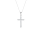 0.25ct Cross Round Certified Lab Diamond Pendant