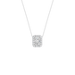 1.16ct Radiant Certified Single Halo Lab Diamond Pendant