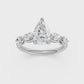 2.10ct Pear Certified Lab Diamond Ring